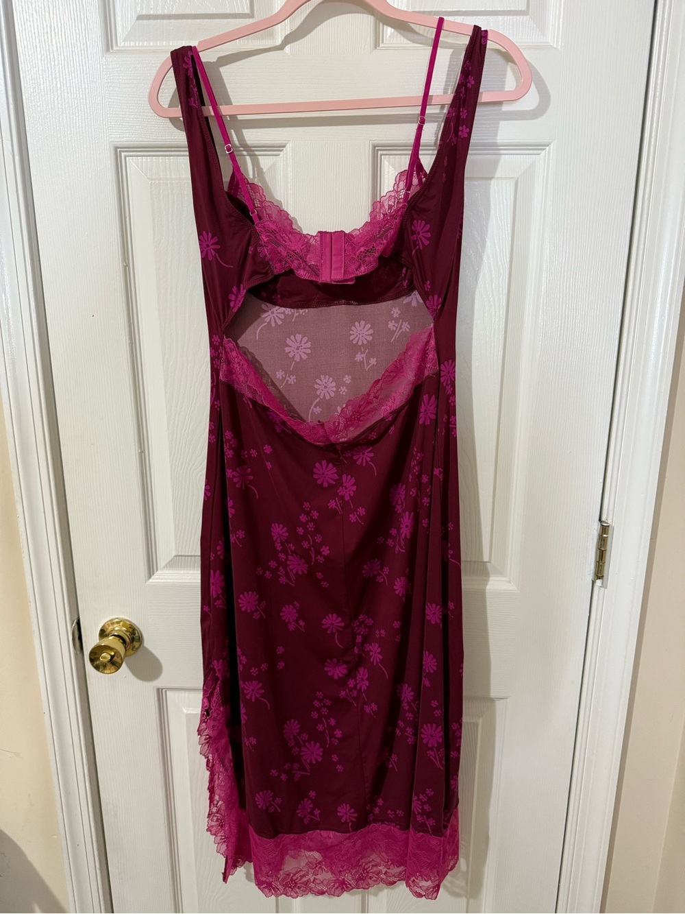 Free People x REVOLVE Party Crasher Midi Slip in Plum Combo Medium - Picture 7 of 9